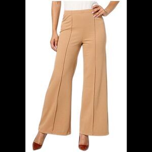 LB70 by Lloyd Boston AngLL Twill High Waist Wide Leg Pant Biscuit - Regular